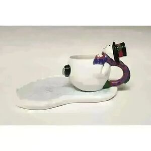 FIGI Chilly Vintage Snowman Mug & Cookie Plate
